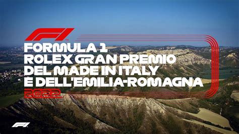 formula 1 rolex gran premio dell'emilia romagna|f1 emilia romagna schedule.